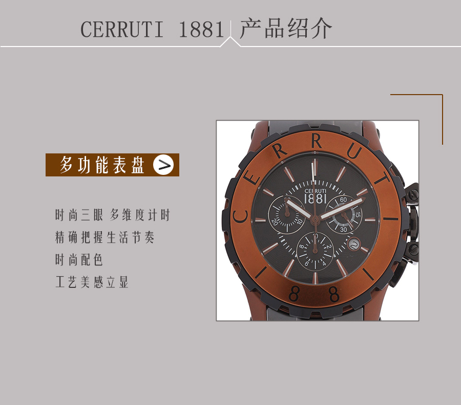 CERRUTI 1881 (gu) 1881ʯӢʿֱCRA078Z299H Ȿԭ